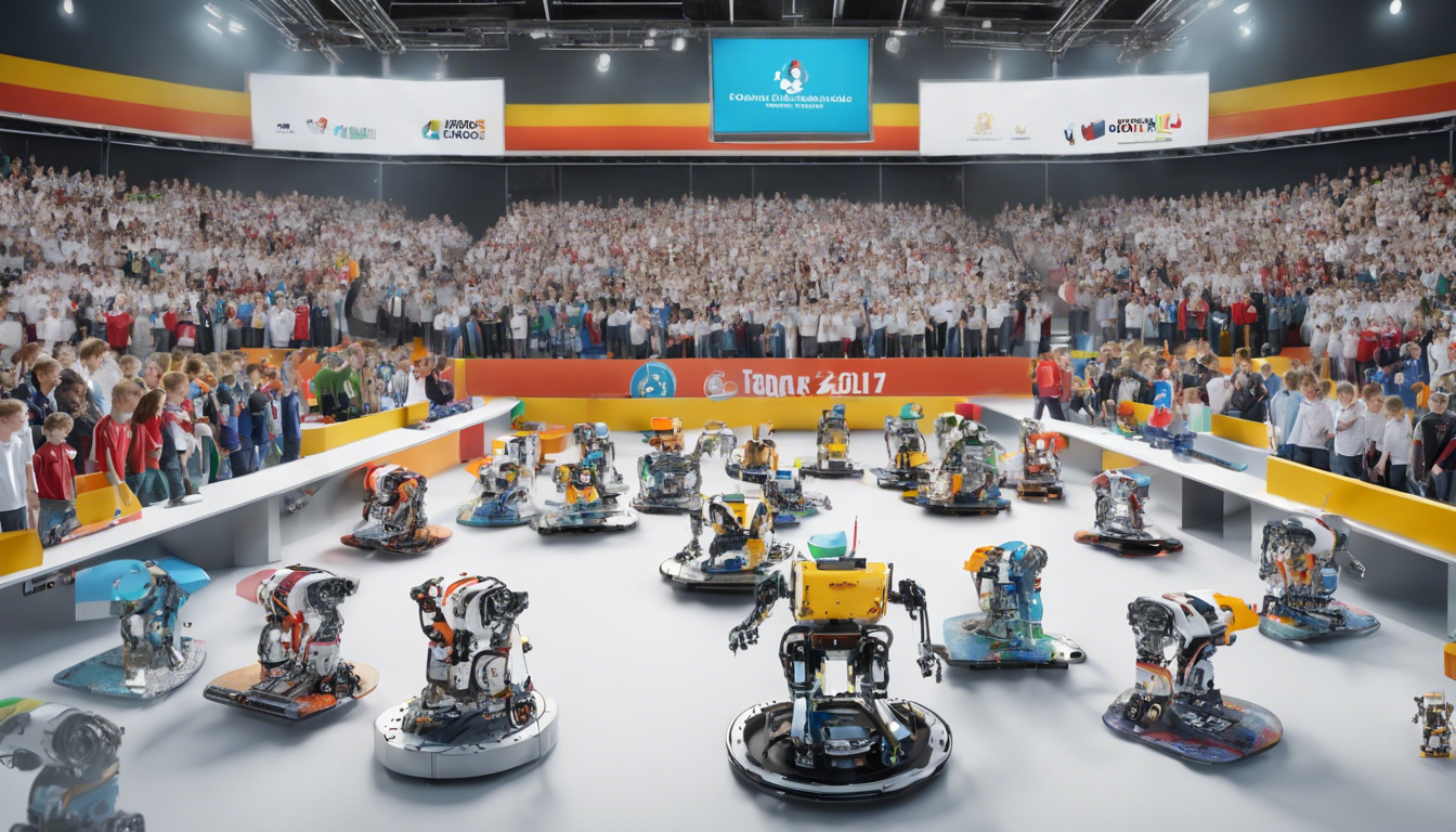 découvrez les moments forts de la finale allemande de la world robot olympiad 2017, un événement captivant réunissant les esprits les plus brillants en robotique. plongez dans l'univers de l'innovation et de la créativité, où des équipes talentueuses s'affrontent pour dévoiler leurs créations robotiques uniques.