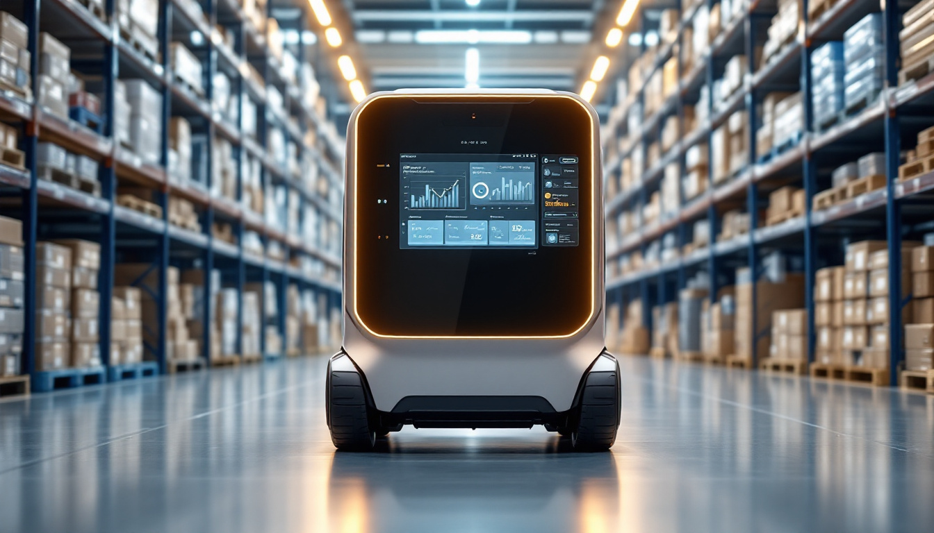 découvrez notre robot autonome innovant, spécialement conçu pour optimiser le suivi des stocks en entrepôt. grâce à sa technologie avancée, il garantit une gestion efficace et précise des inventaires, réduisant ainsi les erreurs et améliorant la productivité.