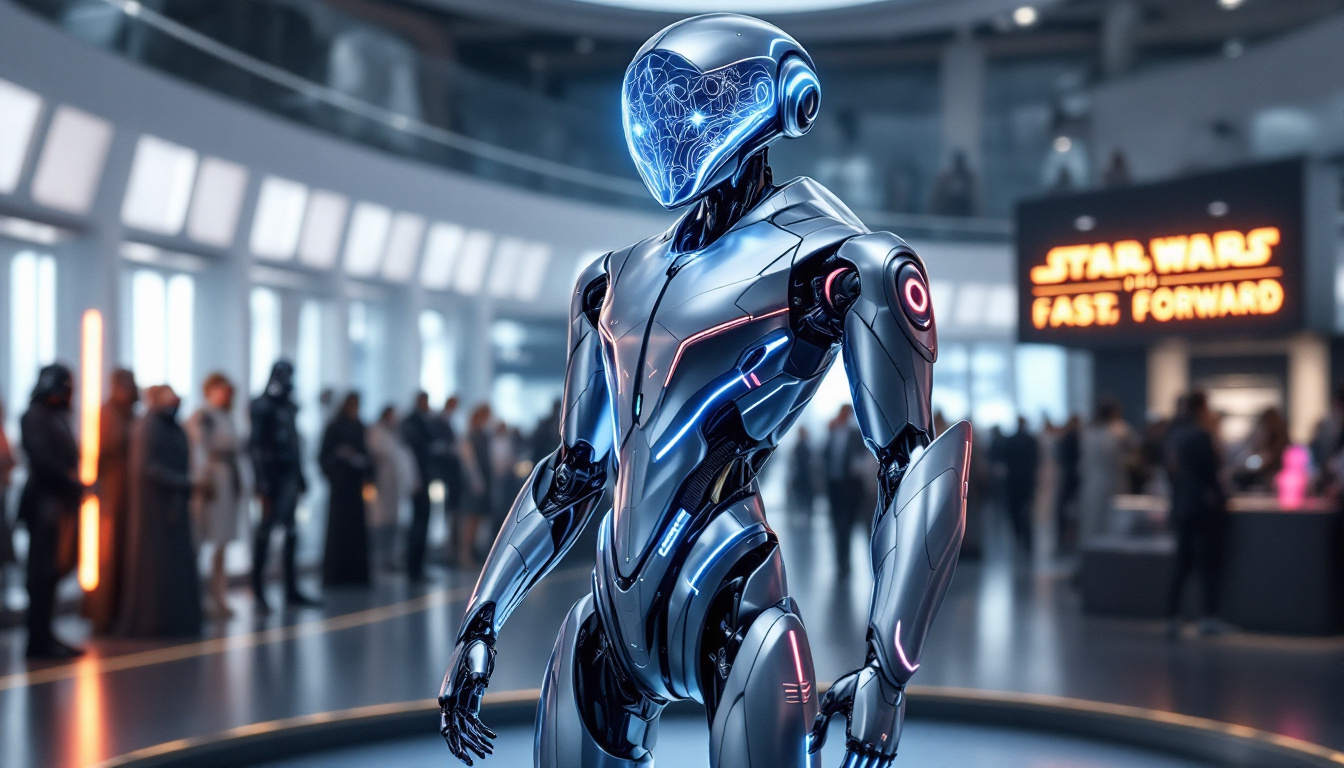 découvrez le dernier développement de piaggio fast forward : un droïde innovant sous licence star wars, alliant technologie avancée et univers emblématique. explorez les fonctionnalités de ce compagnon futuriste qui ravira les fans de la saga intergalactique.
