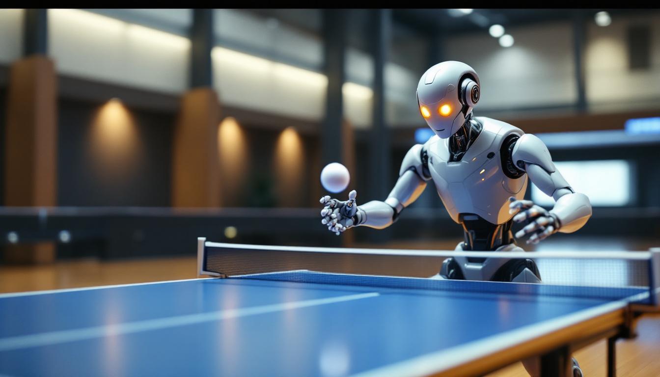découvrez un système innovant de tennis de table robotisé capable de prédire la trajectoire de la balle et d'adapter instantanément son coup. améliorez vos performances et vivez une expérience de jeu unique grâce à cette technologie avancée.