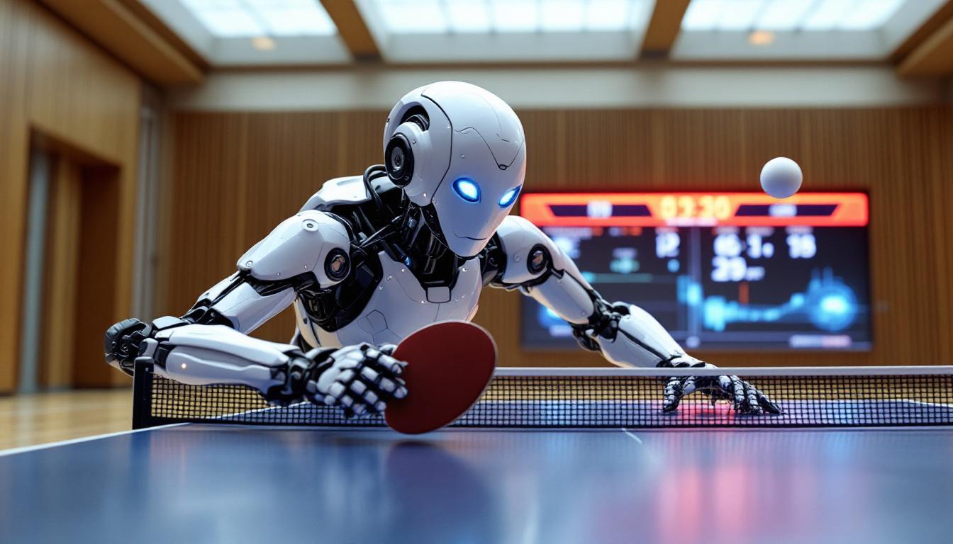 découvrez notre système de tennis de table robotisé révolutionnaire qui prédit la trajectoire de la balle et adapte ses coups en temps réel, offrant une expérience de jeu inégalée et des performances optimisées pour tous les niveaux de joueurs.