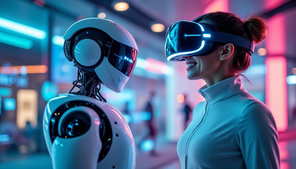 découvrez comment la réalité virtuelle et la robotique s’unissent pour permettre des interactions physiques naturelles et immersives, transformant l’expérience humaine face à la technologie.