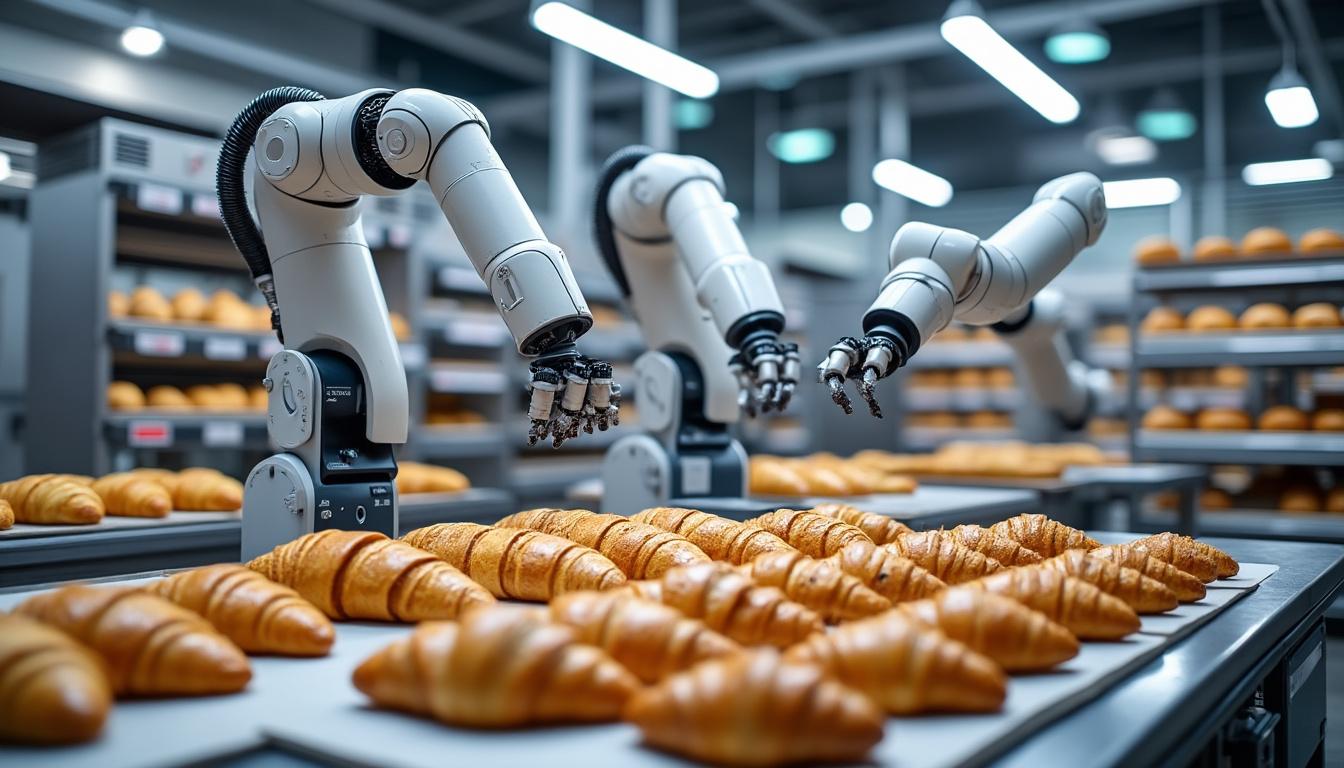 découvrez comment stäubli robotics innove dans le secteur de la boulangerie en proposant des solutions robotiques avancées pour l'inspection et la manipulation automatisée des produits boulangers, alliant précision, hygiène et efficacité.