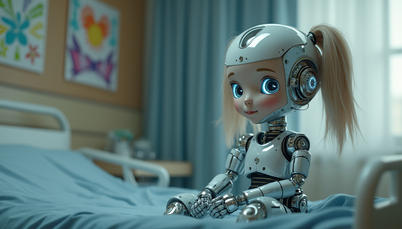 découvrez comment un robot reproduisant le comportement d'une fillette de 7 ans aide les enfants hospitalisés à surmonter la peur et la solitude, offrant réconfort et soutien dans le milieu médical.