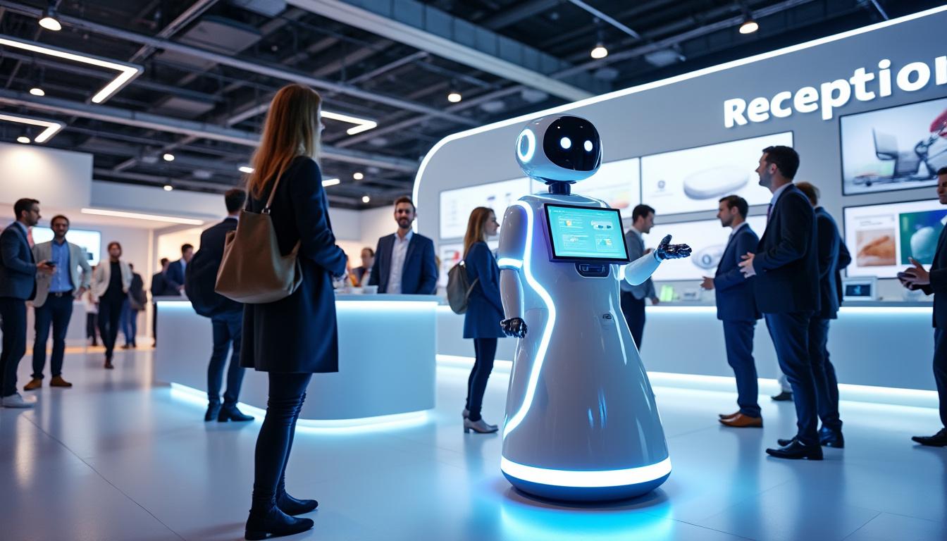 attirez l'attention et optimisez l'expérience de vos visiteurs lors de salons professionnels grâce à un robot d’accueil. découvrez ses avantages uniques pour dynamiser votre stand et vous démarquer de la concurrence.