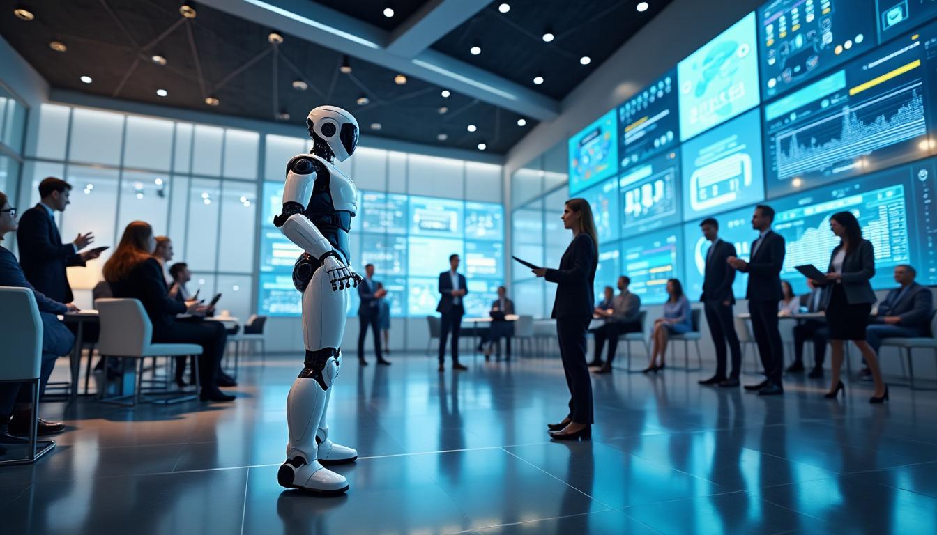 découvrez pourquoi l’intégration d’un robot dans votre événement d’entreprise est la tendance phare de 2025 : innovation, interaction unique et expérience mémorable garanties pour vos collaborateurs et invités.