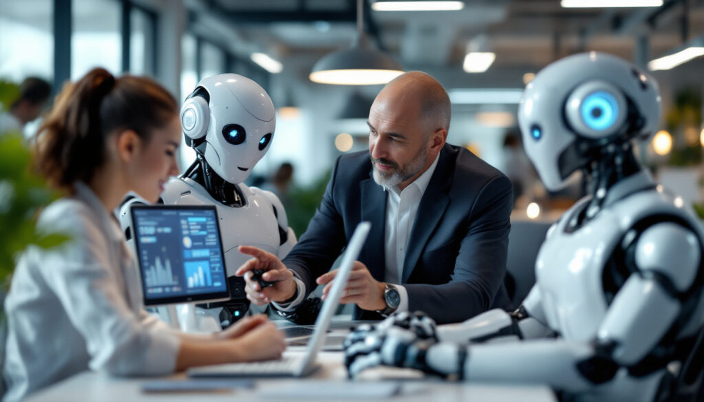 découvrez comment les robots humanoïdes contribuent à l'amélioration de la productivité en entreprise, en optimisant les processus, en automatisant les tâches répétitives et en permettant aux équipes humaines de se concentrer sur des activités à plus forte valeur ajoutée.