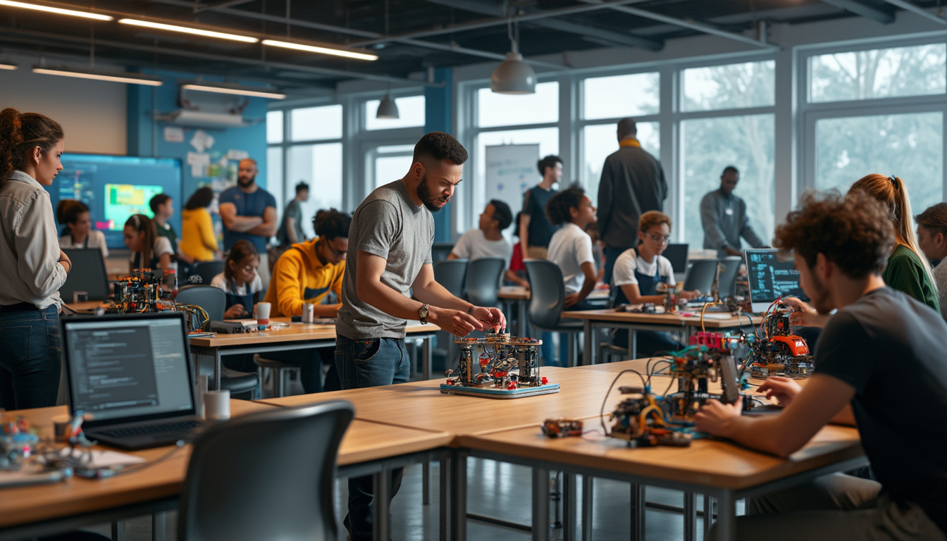 découvrez comment les collèges communautaires contribuent à résoudre la crise de l'emploi en formant une nouvelle génération de professionnels qualifiés pour le secteur de la robotique et soutenir le développement de la main-d'œuvre de demain.