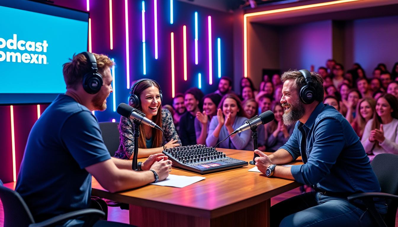 découvrez notre nouveau format de live-podcast en direct depuis un événement, une expérience immersive et innovante à ne pas manquer.