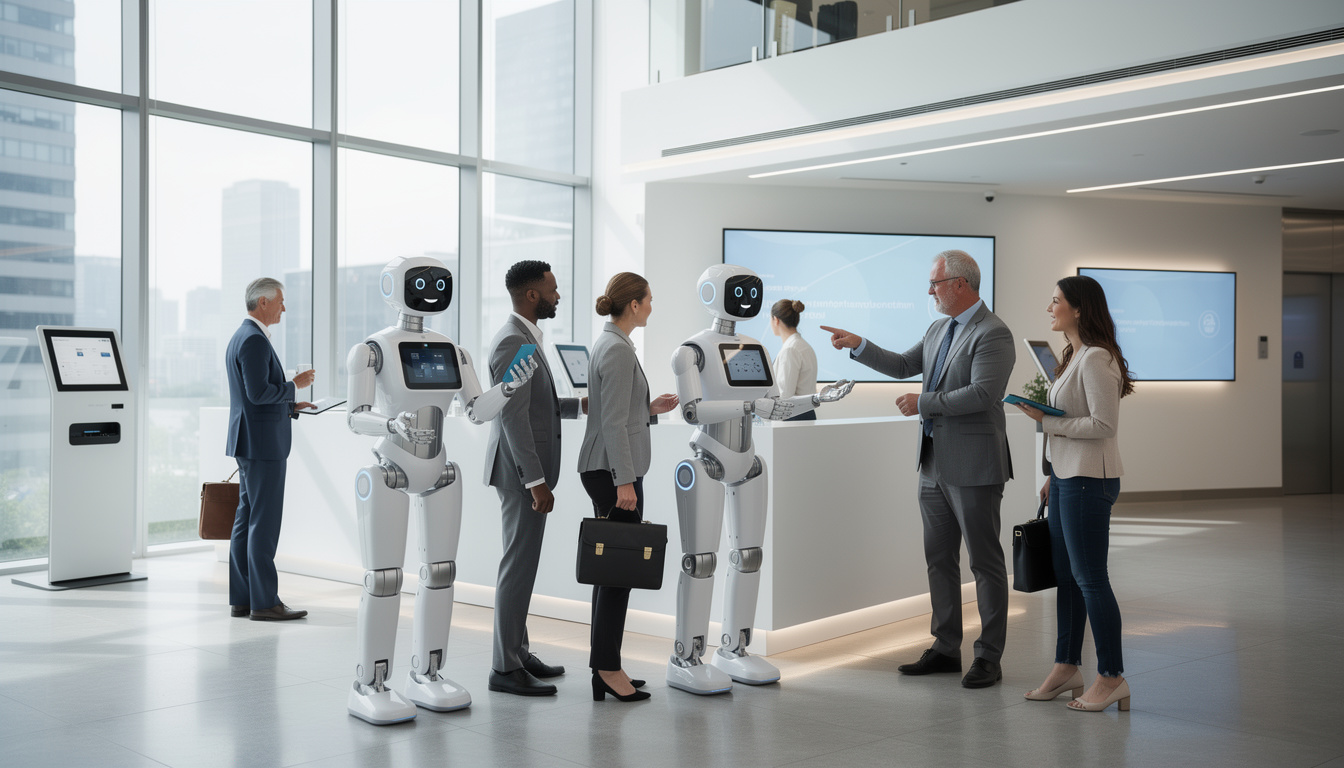 Comment automatiser l’émargement et l’orientation des visiteurs avec le sourire des robots humanoïdes ?