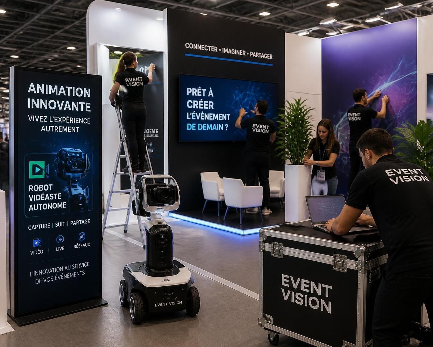 immortalisez les instants précieux de vos invités facilement grâce à un robot vidéaste autonome, qui capture chaque moment avec précision et créativité.