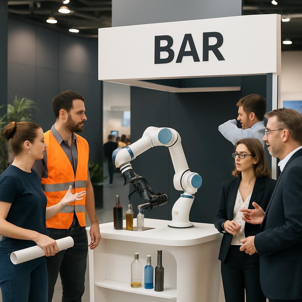 découvrez comment le bras robotisé barman/barista révolutionne la préparation de vos cocktails et cafés grâce à la robotique avancée, alliant précision et innovation pour des boissons parfaites à chaque fois.