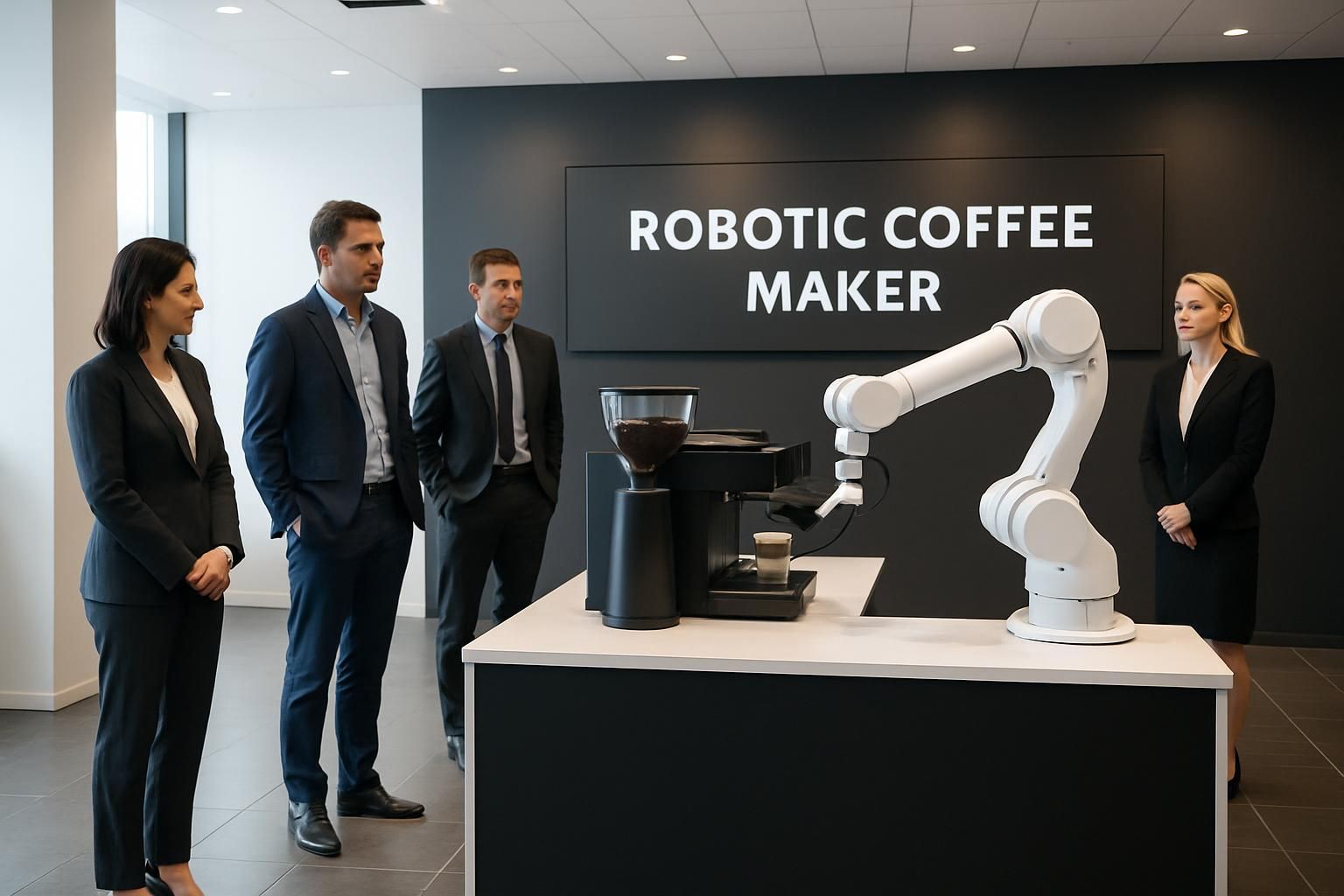 découvrez comment le bras robotisé barman/barista révolutionne la préparation de vos cocktails et cafés grâce à la robotique avancée pour une expérience unique et automatisée.