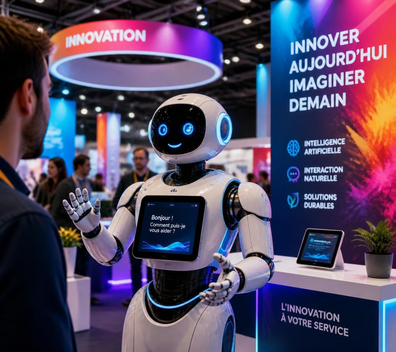 découvrez comment l'intégration de la robotique transforme l'impact visuel des stands lors des salons d'innovation, captivant l'attention et maximisant le succès.