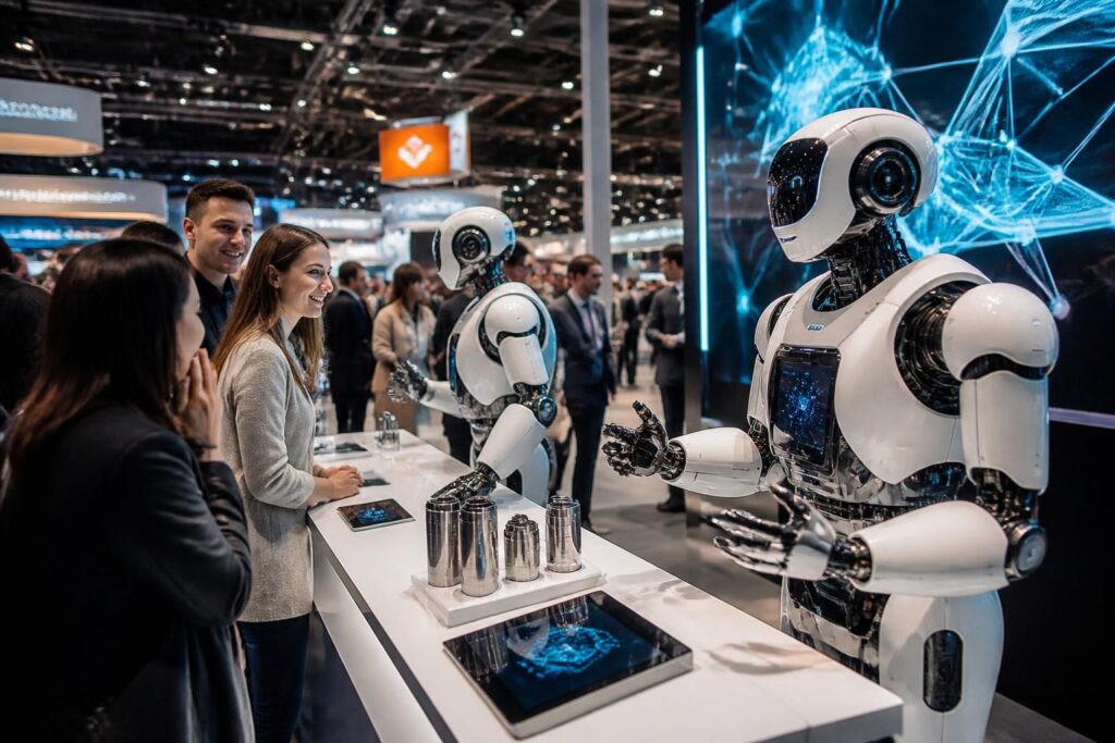 découvrez comment l'intégration de la robotique transforme l'impact visuel de votre stand lors des salons d'innovation, attirant l'attention et boostant votre succès.
