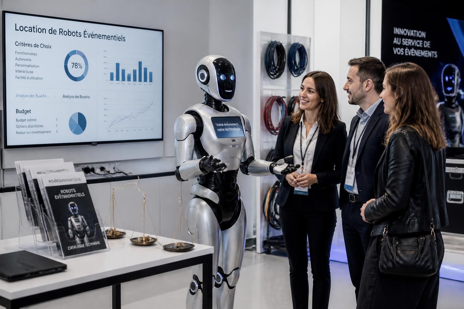 Louer un robot événementiel : critères de choix, budget et contraintes techniques