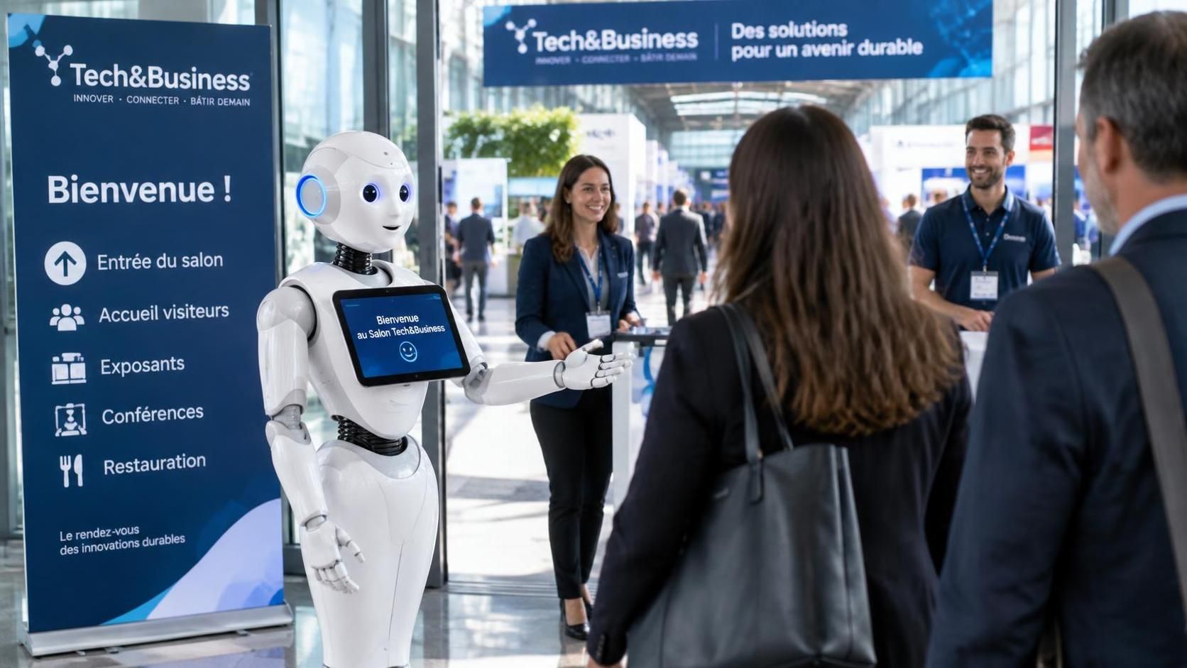 découvrez comment les robots humanoïdes transforment l’événementiel : accueil des visiteurs, animation, interaction et expériences innovantes.