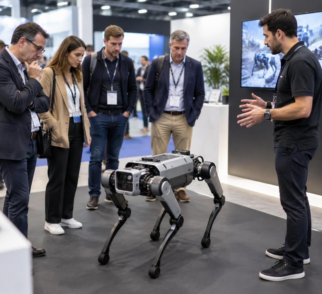découvrez comment le robot quadrupède s’intègre à l’événementiel : animations, interactions avec le public et expériences innovantes.