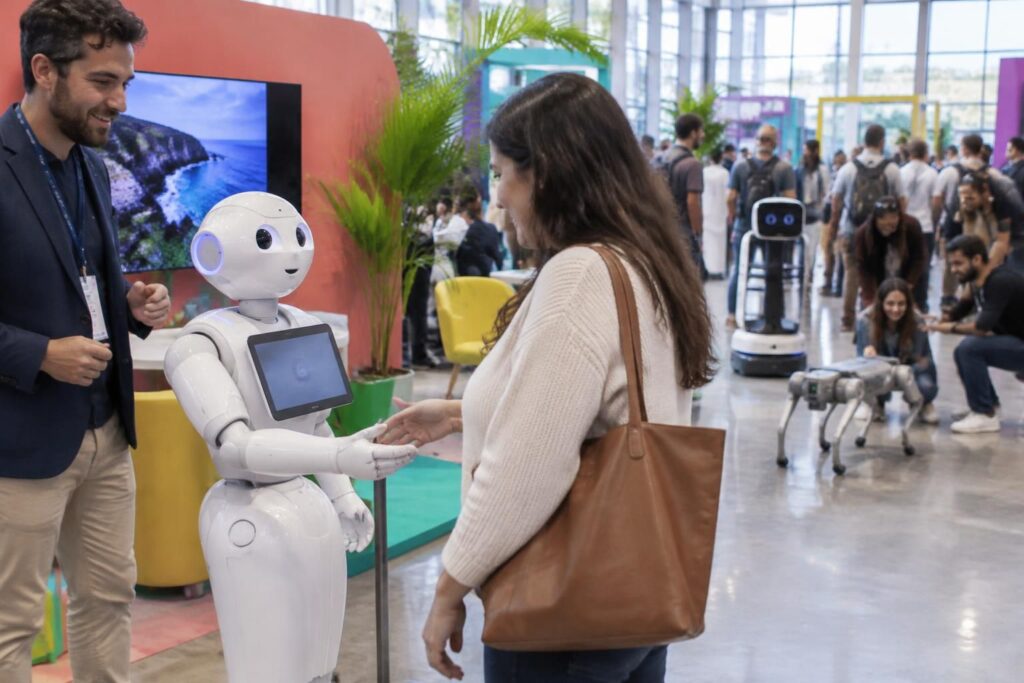 découvrez quel robot louer pour animer votre stand lors d’un événement : accueil, interactions et animations pour attirer les visiteurs.